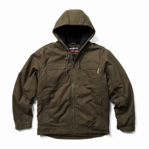 Black Green Wolverine Lockhart Men Jackets | JSR4140QK