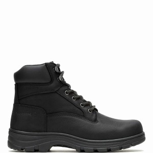 Black Wolverine Carlsbad Waterproof 6" Men Work Boots | MIT8423CG