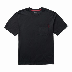 Black Wolverine Classic Short Sleeve Pocket Tee Ext Men T Shirts | MCK8773LX