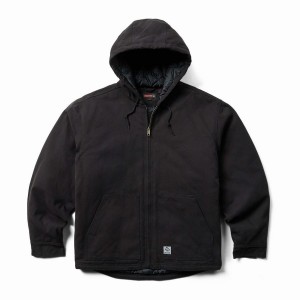 Black Wolverine Grayson Insulated Canvas Big & Tall Men Jackets | DHZ5930XX