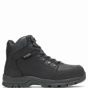 Black Wolverine Grayson Steel Toe Men Work Boots | KRL2123NT