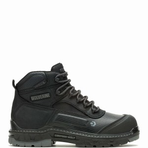 Black Wolverine Overpass CarbonMAX® 6" Men Work Boots | PUG9390IR