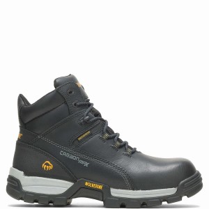 Black Wolverine Tarmac Waterproof Reflective Composite-Toe 6" Men Work Boots | PBK4358SE