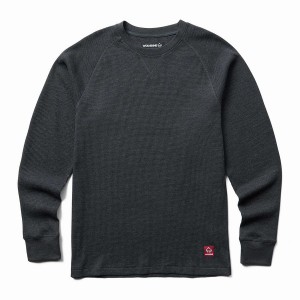 Black Wolverine Walden II Thermal Long Sleeve Tee Men T Shirts | SUM2486PH