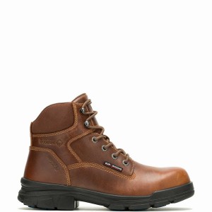 Brown Wolverine DuraShocks SR Icon 6" Men Work Boots | VNZ9919KB