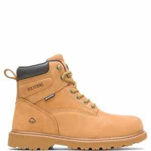 Brown Wolverine Floorhand Waterproof 6" Men Work Boots | HHG5918TO