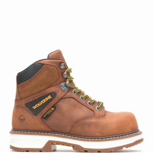 Brown Wolverine Hellcat UltraSpring™ CarbonMAX® 6" Women Work Boots | BUQ5232IR