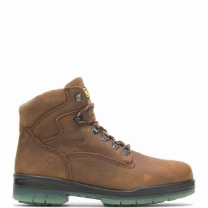 Brown Wolverine I-90 DuraShocks® Waterproof Insulated Steel Toe 6" Men Work Boots | MJR6773ZG