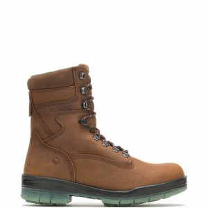 Brown Wolverine I-90 DuraShocks® Waterproof Insulated 8" Men Work Boots | NOL1196KI