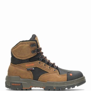 Brown Wolverine Legend DuraShocks® CarbonMAX® 6" Men Work Boots | FRM4665FF