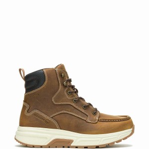 Brown Wolverine Ride Performance Wedge 6" Men Work Boots | KPA4096HY