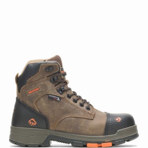 Chocolate Wolverine Blade LX Waterproof CarbonMAX® 6" Men Work Boots | ZAD223QS