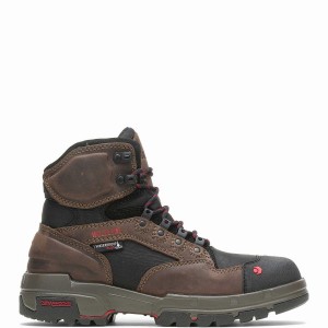 Dark Brown Wolverine Legend DuraShocks® CarbonMAX® 6" Men Work Boots | WDK6550FN