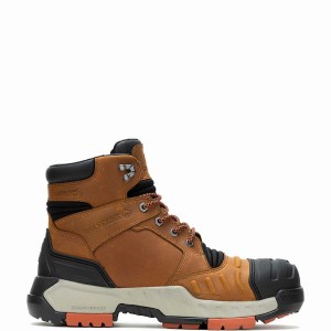 Orange Wolverine Torque DuraShocks® CarbonMax 6" Men Work Boots | IBO9227QO