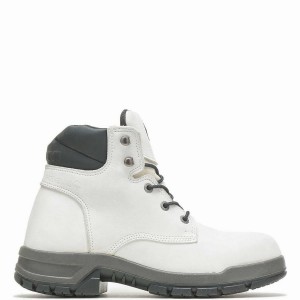 White Wolverine Ram Trucks Collection - Tradesman Safety Toe Men Work Boots | MVK1544GL