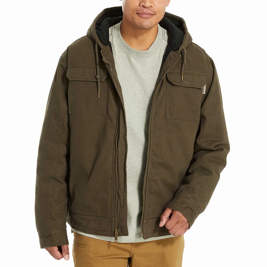 Black Green Wolverine Lockhart Men Jackets | JSR4140QK