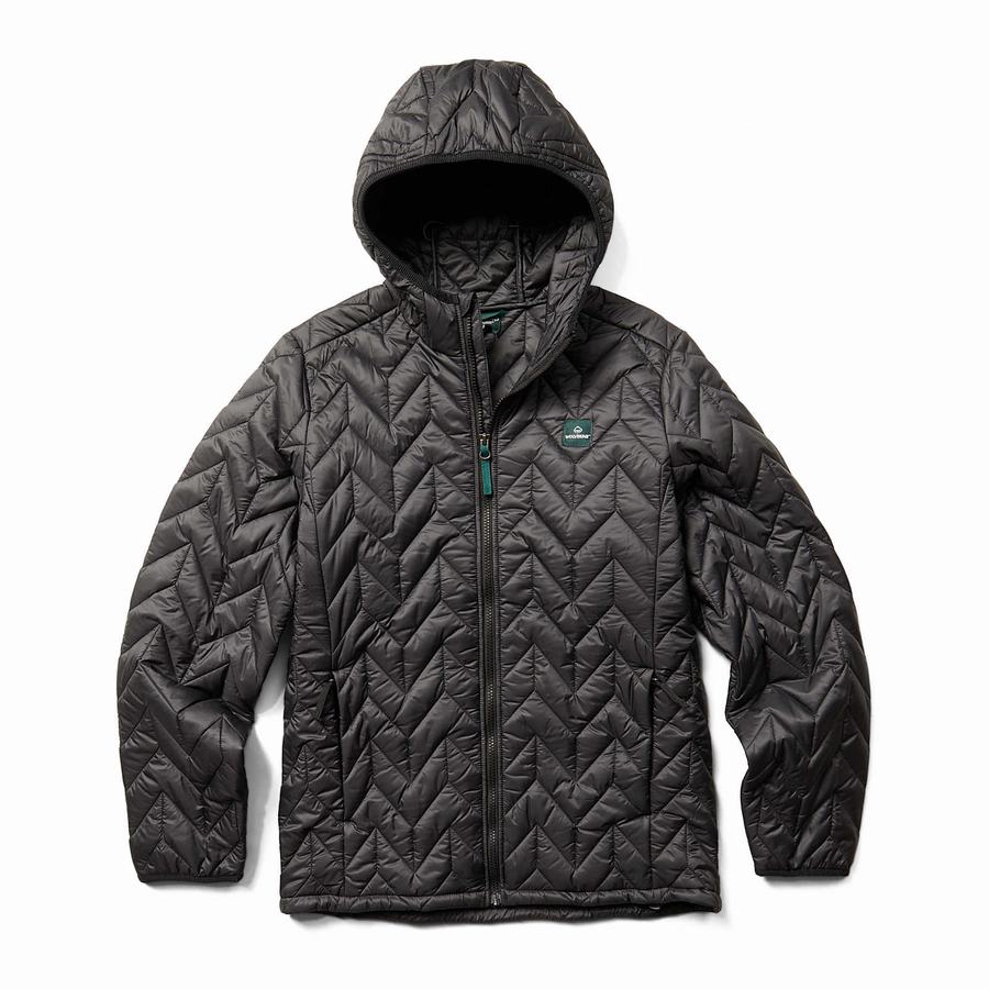 Black Wolverine Alpine Men Hoodie | RBC2754UF