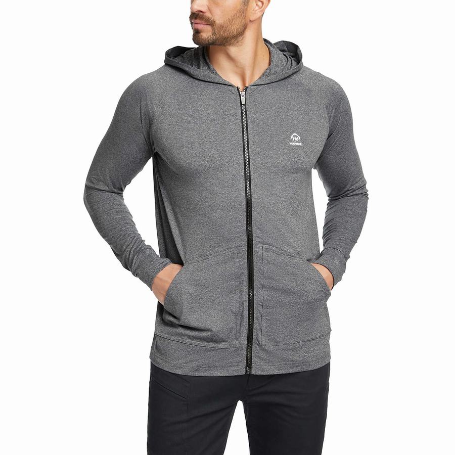 Black Wolverine Cascade Performance Men Hoodie | BTG3595TS