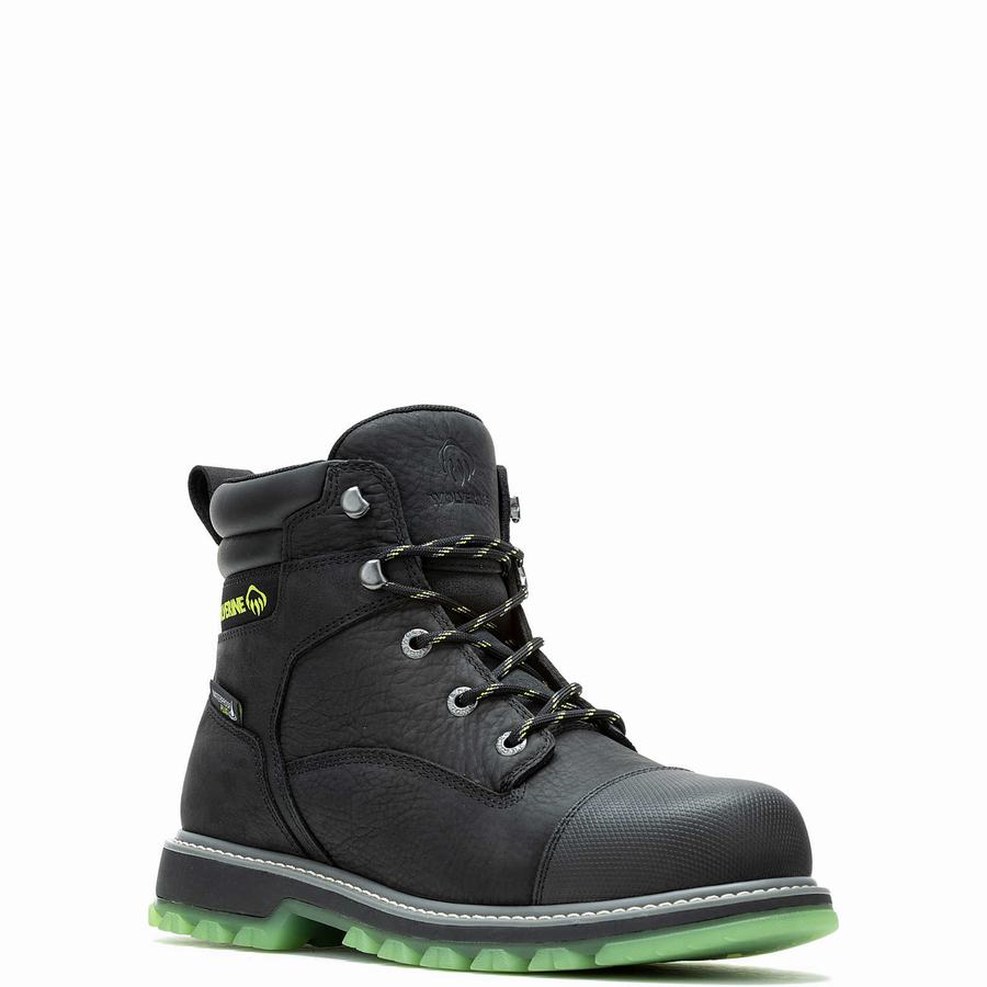 Black Wolverine Floorhand LX Cap-Toe Steel-Toe 6