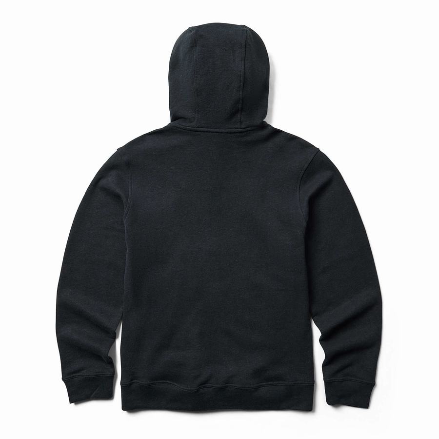 Black Wolverine Hemp Men Hoodie | JWK1678NW