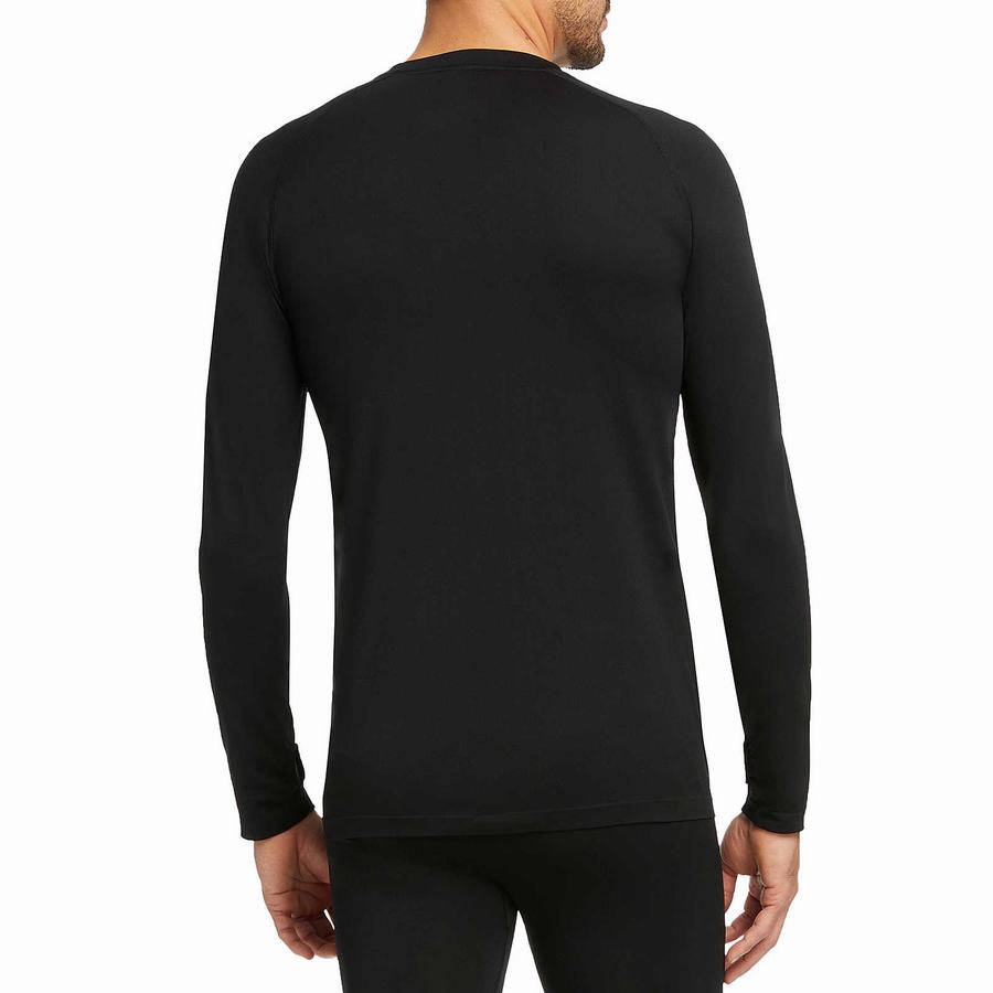 Black Wolverine Seamless Baselayer Long Sleeve Top Men T Shirts | LUR6941RN