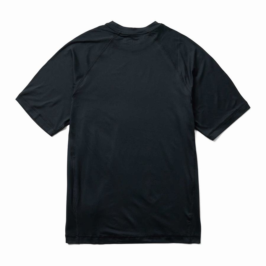 Black Wolverine Sun-Stop Eco Short Sleeve Tee Men T Shirts | QFZ3039XY