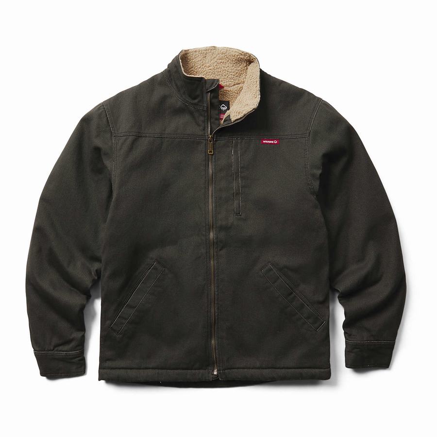 Black Wolverine Upland Sherpa Ext Men Jackets | QSO4074TF