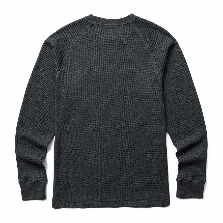 Black Wolverine Walden II Thermal Long Sleeve Tee Men T Shirts | SUM2486PH