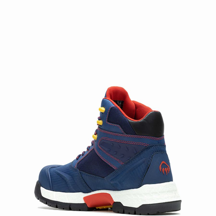 Blue Wolverine x Red Bull Scramble Series Rush UltraSpring™ Men Work Boots | CAW438HL