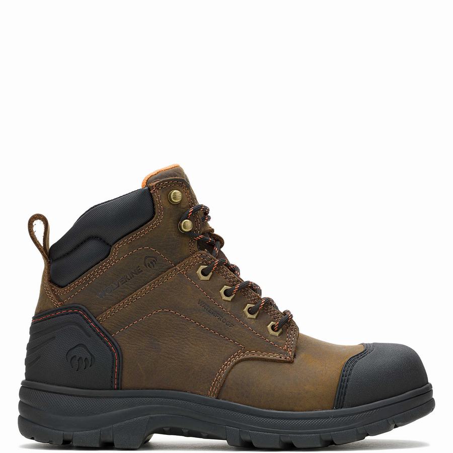 Brown Wolverine Carlsbad Cap-Toe 6\