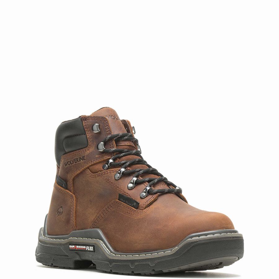 Brown Wolverine Raider DuraShocks® Waterproof 6