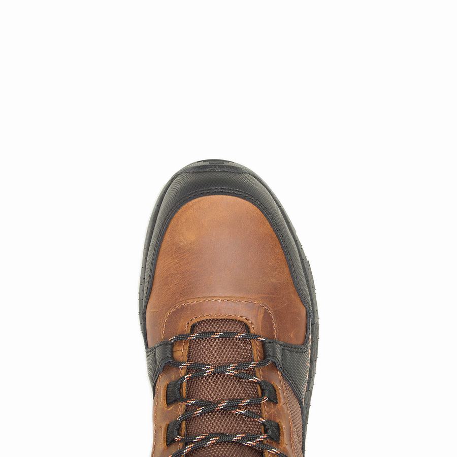 Brown Wolverine Rev UltraSpring™ DuraShocks® Vent CarbonMax™ Men Work Shoes | QEK6895NJ