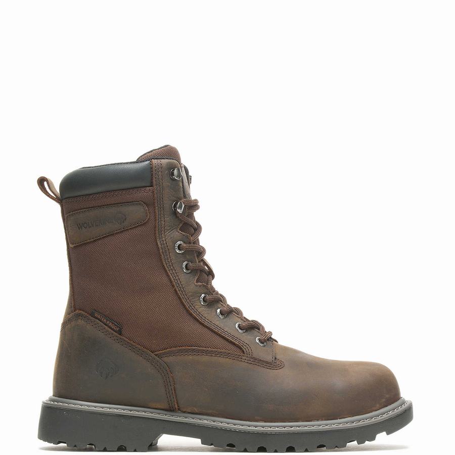 Dark Brown Wolverine Floorhand Insulated 8\