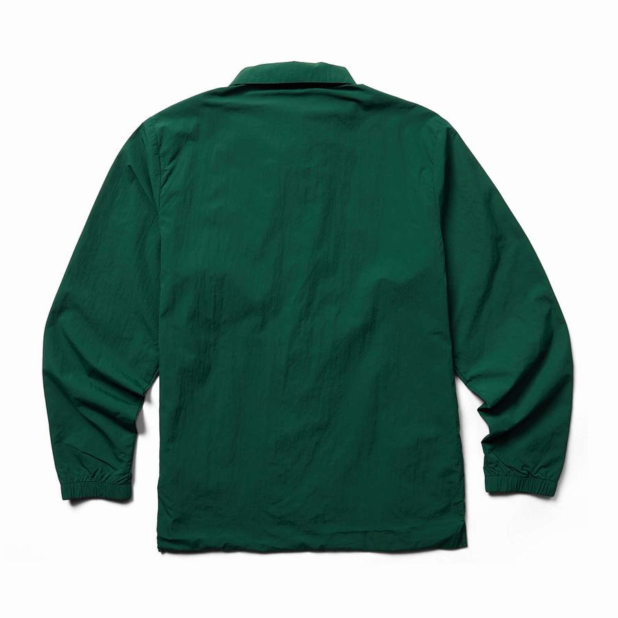 Dark Green Wolverine Windbreaker Men Jackets | ODI6485FI