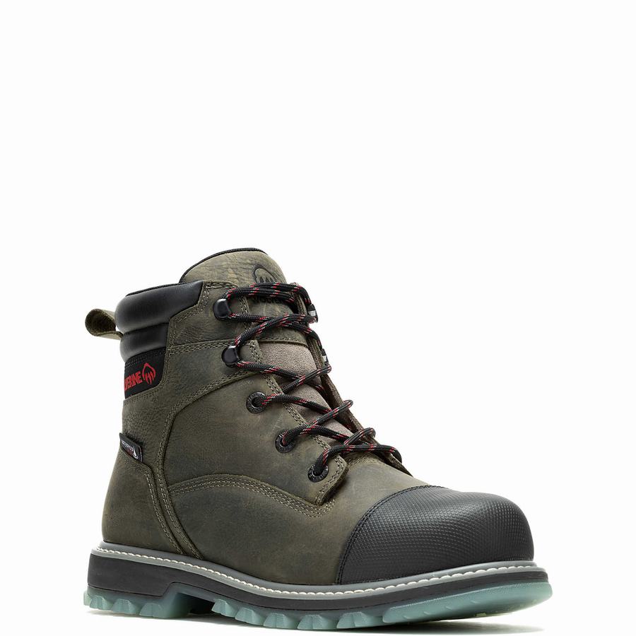 Green Wolverine Floorhand LX Cap-Toe Steel-Toe 6