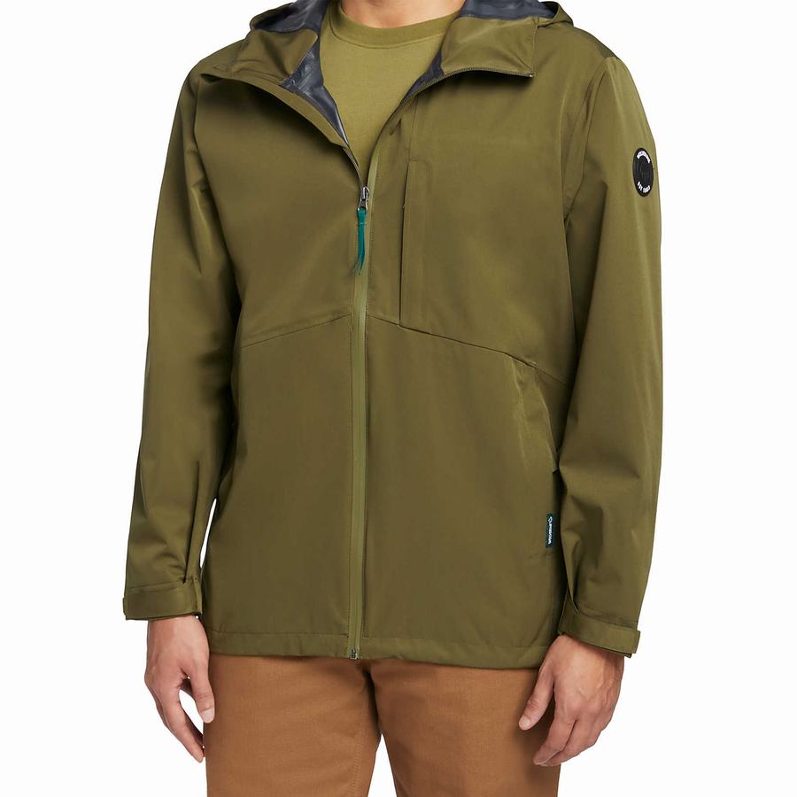 Green Wolverine Torrent 2.5L Rain Shell Men Jackets | EZZ8038QD