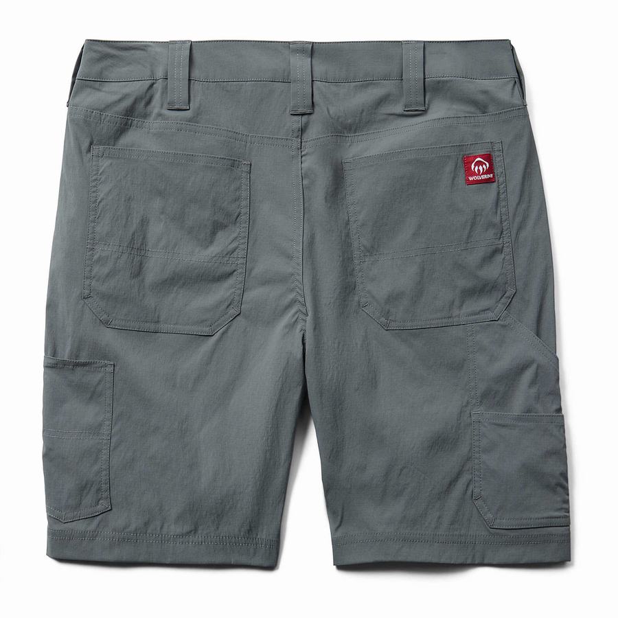 Grey Wolverine Bolt LW Ripstop Utility Men Shorts | TKB9223OJ