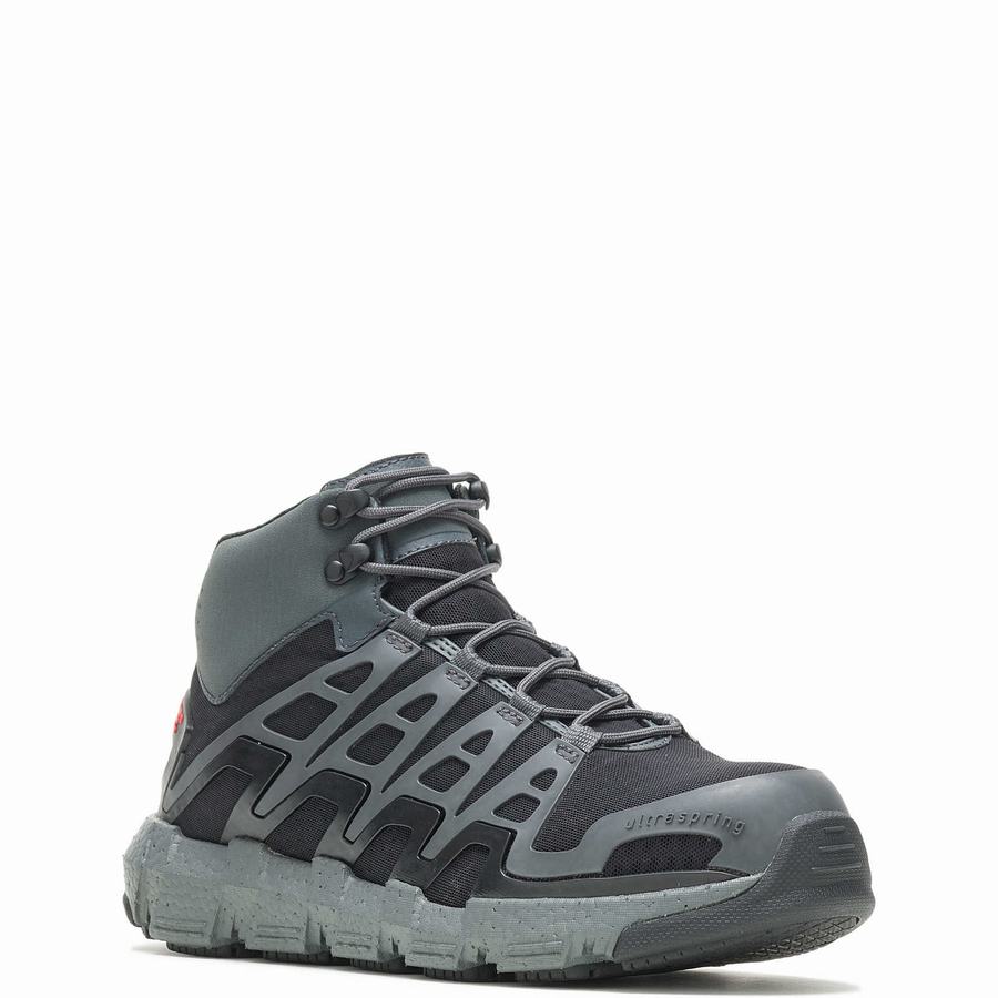 Grey Wolverine Rev Vent UltraSpring™ DuraShocks® CarbonMAX® Men Work Shoes | OAM8464WE