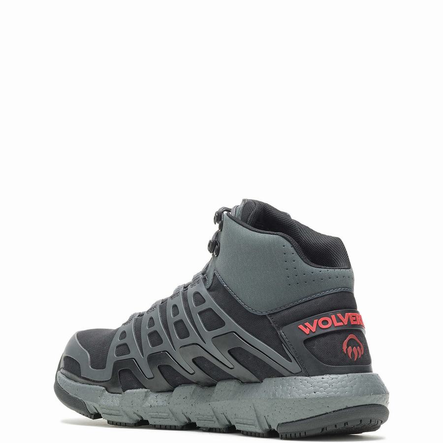 Grey Wolverine Rev Vent UltraSpring™ DuraShocks® CarbonMAX® Men Work Shoes | OAM8464WE