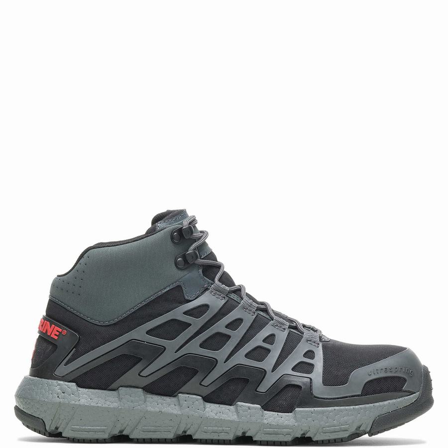 Grey Wolverine Rev Vent UltraSpring™ DuraShocks® CarbonMAX® Men Work Shoes | OAM8464WE