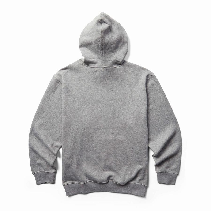 Light Grey Wolverine Midweight Pullover Men Hoodie | XEO8219ZU