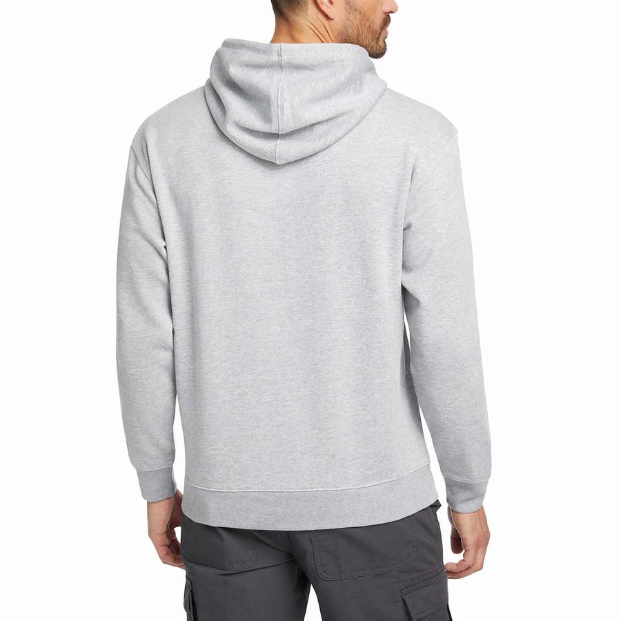 Light Grey Wolverine Midweight Pullover Men Hoodie | XEO8219ZU