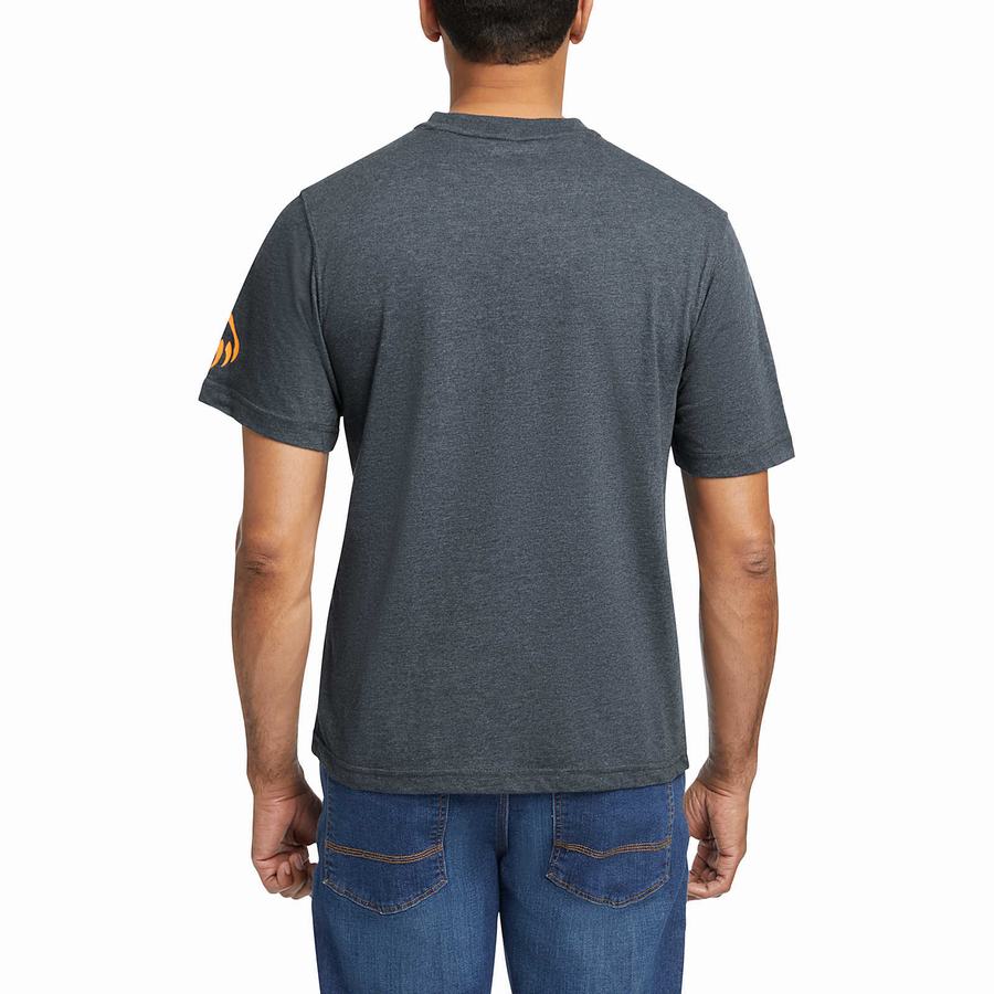 Navy Orange Wolverine Modern Fit Short Sleeve Graphic Tee Men T Shirts | NKL6892YN