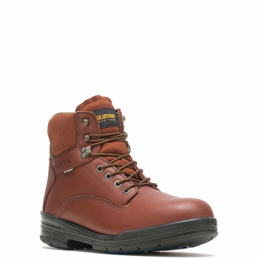 Red Brown Wolverine DuraShocks® SR Steel-Toe Direct-Attach 6