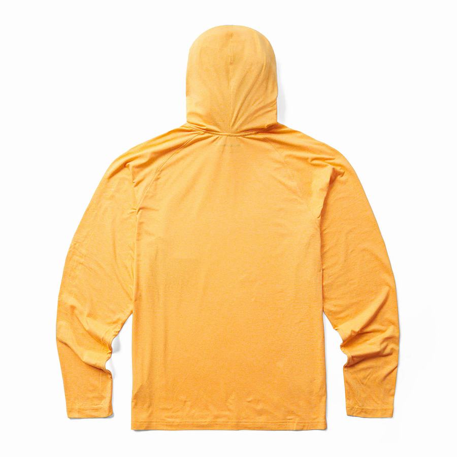 Yellow Wolverine Sun-Stop Pullover Men Hoodie | VMW6040RA